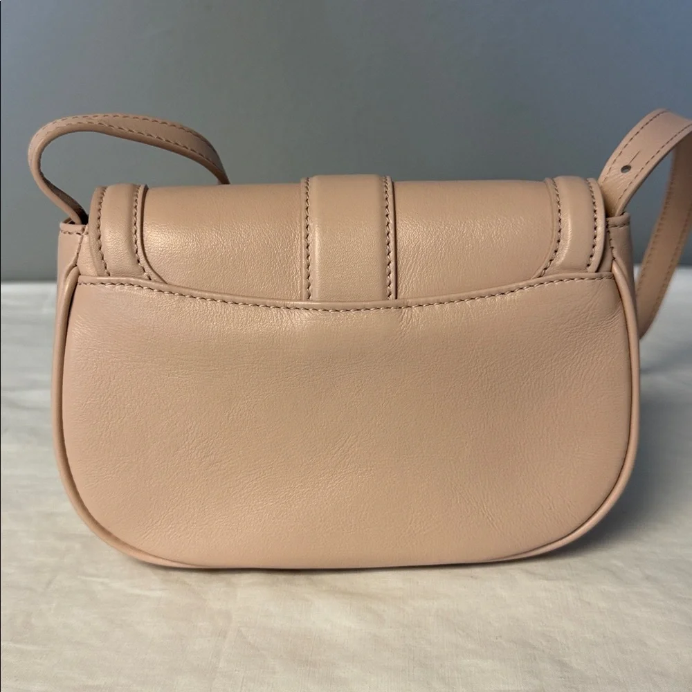 McQueen Mini T-Bar Leather Shoulder Crossbody Bag – Blush Pink – NIB - Picture 4 of 11